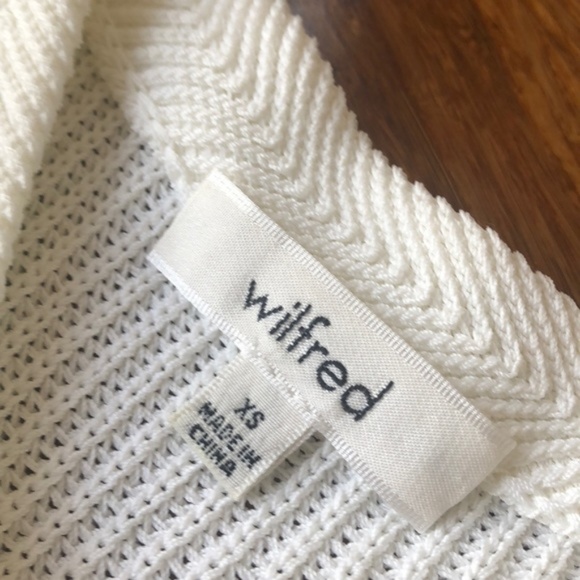 Aritzia Wilfred Palmier Sleeveless sweater Birch/c - Picture 5 of 6